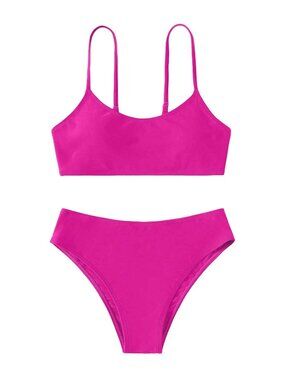 Girl's 2 Piece High Waisted Bikini N7947